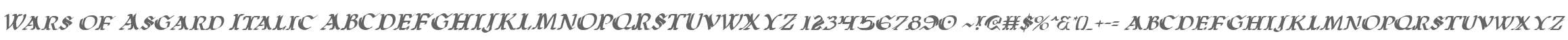 Wars of Asgard Italic