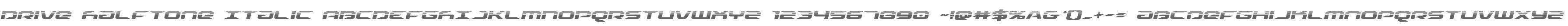 Drive Halftone Italic