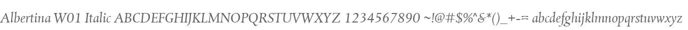Albertina W01 Italic