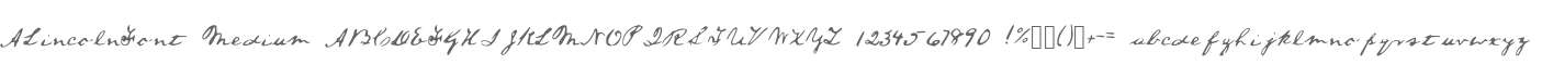 ALincolnFont Medium