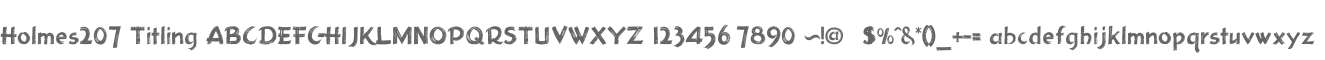 Holmes207 Titling