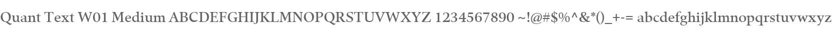 Quant Text W01 Medium