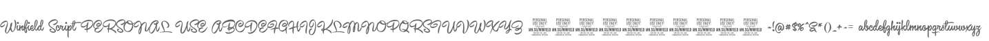 Winfield Script PERSONAL USE