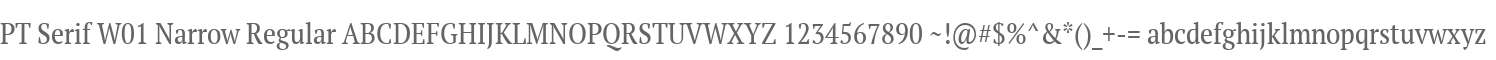 PT Serif W01 Narrow Regular