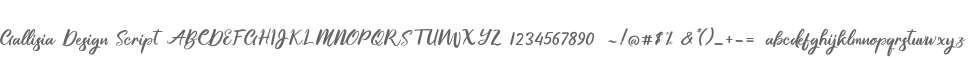 Gallisia Design Script