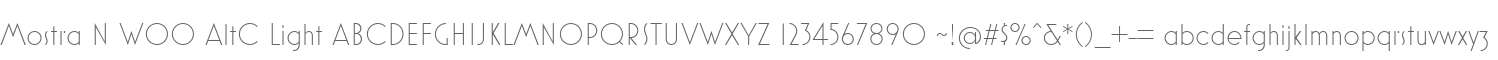 Mostra N W00 AltC Light