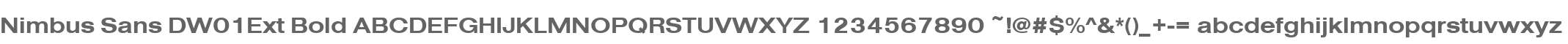 Nimbus Sans DW01Ext Bold