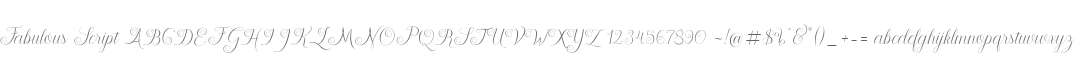 Fabulous Script