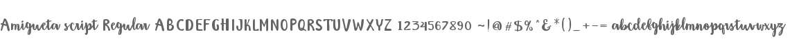 Amigueta script Regular