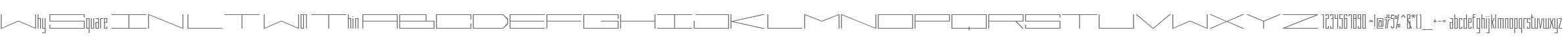 Why Square IN LT W01 Thin