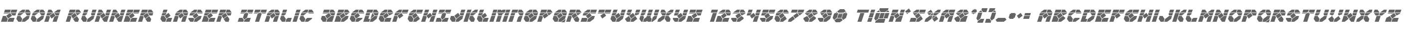 Zoom Runner Laser Italic