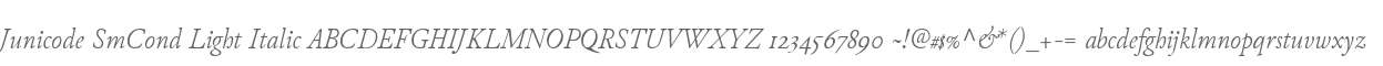 Junicode SmCond Light
