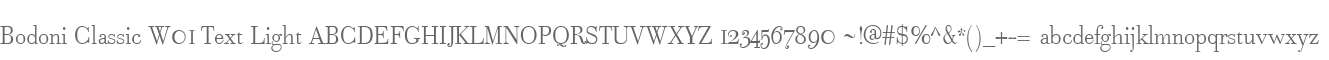 Bodoni Classic W01 Text Light