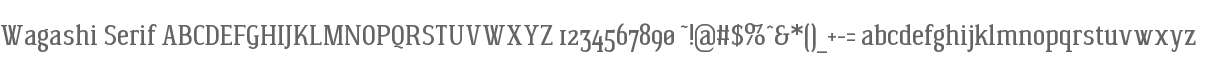 Wagashi Serif