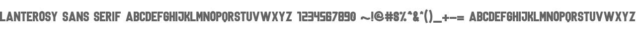 Lanterosy Sans Serif