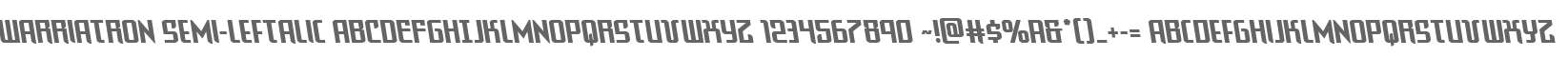 Warriatron Semi-Leftalic