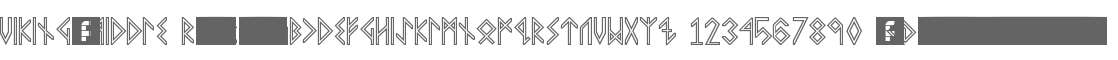 VIKING, MIDDLE Runes Regular