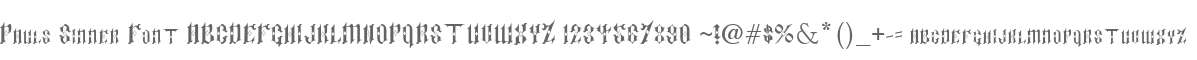 Pauls Sinner Font