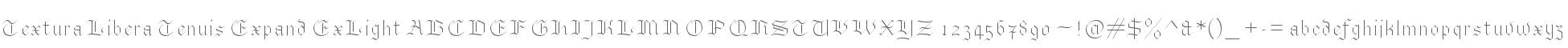 Textura Libera Tenuis Expanded