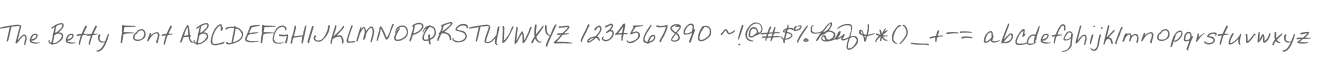 The Betty Font