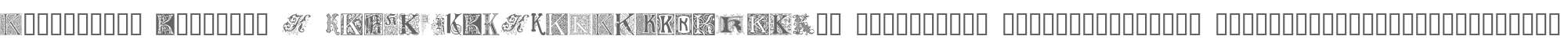 Ornamental Initials K