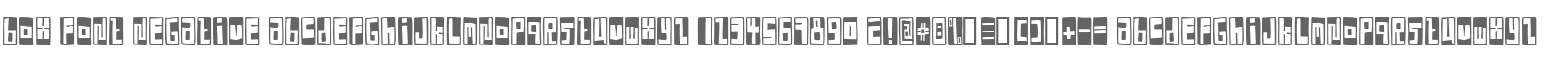 Box Font Negative