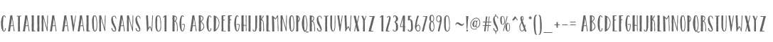 Catalina Avalon Sans W01 Rg