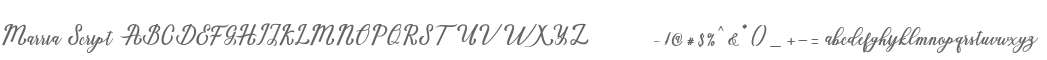 Marria Script