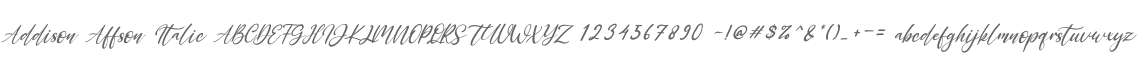 Addison Affson Italic