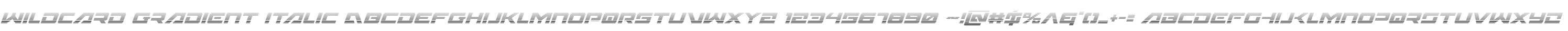 Wildcard Gradient Italic
