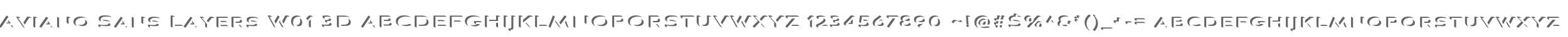 Aviano Sans Layers W01 3D