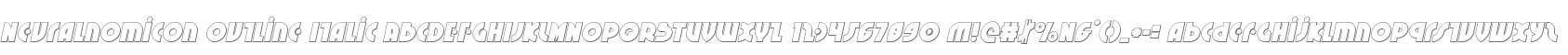 Neuralnomicon Outline Italic
