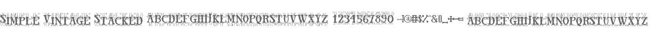 Simple Vintage Stacked