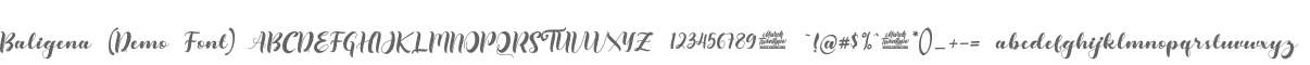 Baligena (Demo Font)