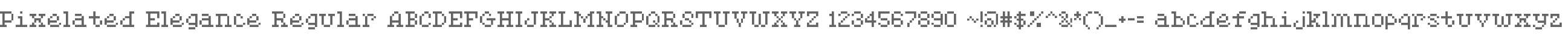 Pixelated Elegance