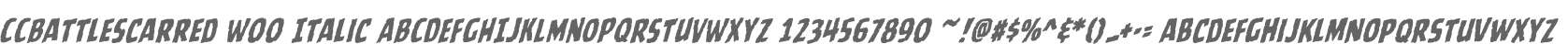 CCBattleScarred W00 Italic