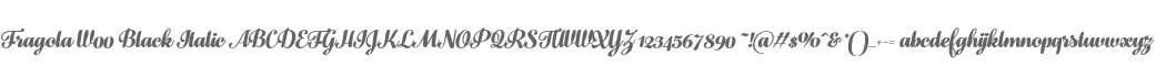 Fragola W00 Black Italic