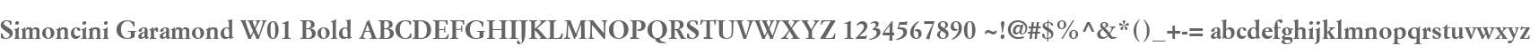 Simoncini Garamond W01 Bold