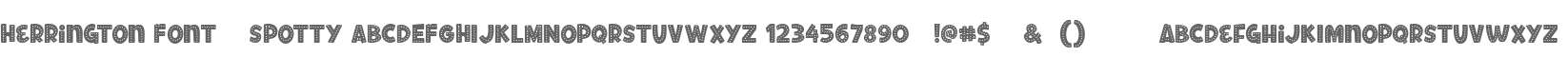 Herrington Font - Spotty
