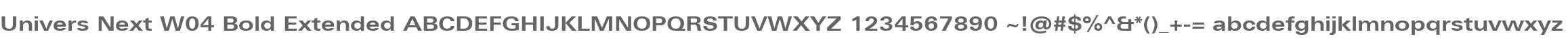 Univers Next W04 Bold Extended