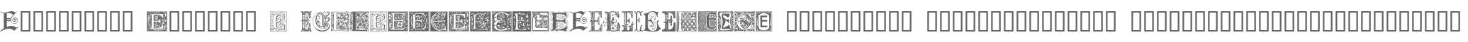 Ornamental Initials E