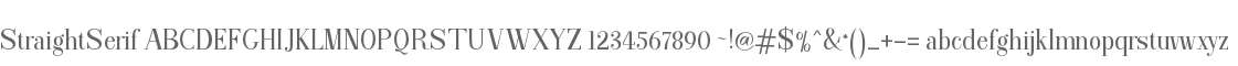 Straight Serif