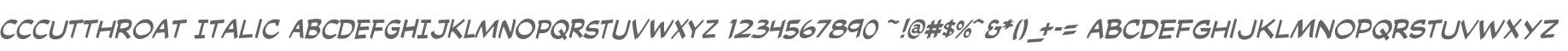 CCCutthroat Italic