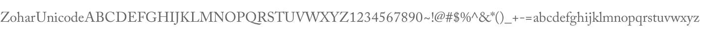 Zohar Unicode