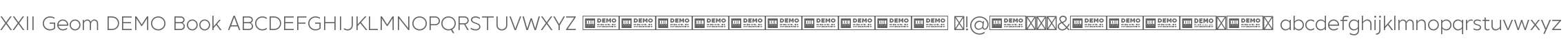 XXII Geom DEMO Book