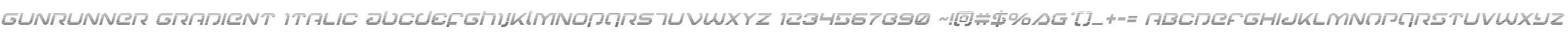 Gunrunner Gradient Italic