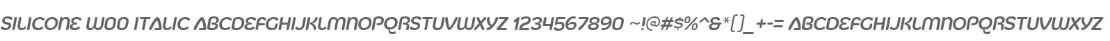 Silicone W00 Italic