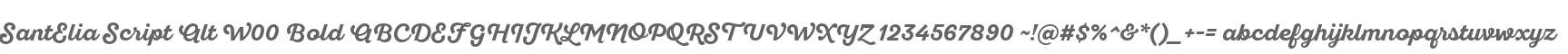 SantElia Script Alt W00 Bold