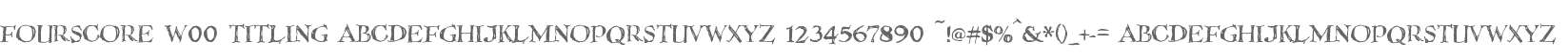 FourScore W00 Titling