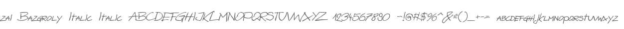 zai Bazgroly Italic Italic
